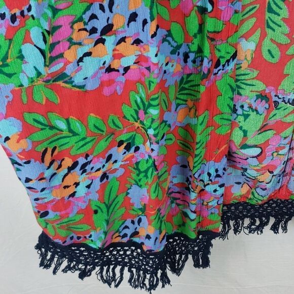Aerie Women's Small Open Front Floral Kimono Cover Up Cardigan - Picture 4 of 12